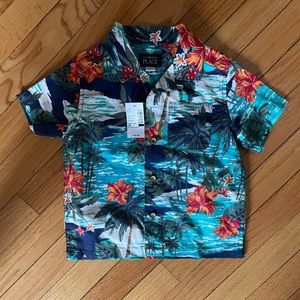 Children’s Place Hawaiian button up, 3T